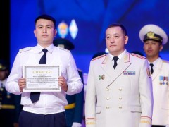 В Шымкенте торжественно отметили День казахстанской полиции