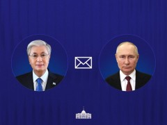 Глава государства направил поздравительную телеграмму Владимиру Путину