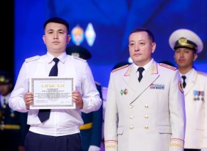 В Шымкенте торжественно отметили День казахстанской полиции