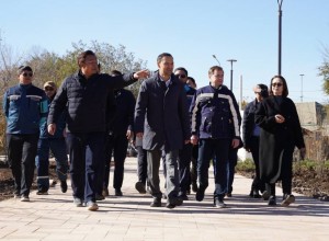 Руслан Өскенәлі проверил ход реализации социальных проектов в области Ұлытау