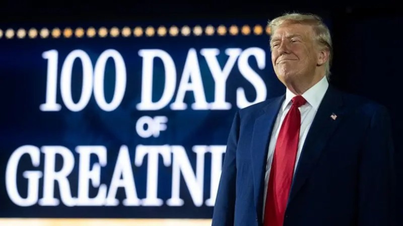 Трамп похвастался успехами своей администрации за первые 100 дней