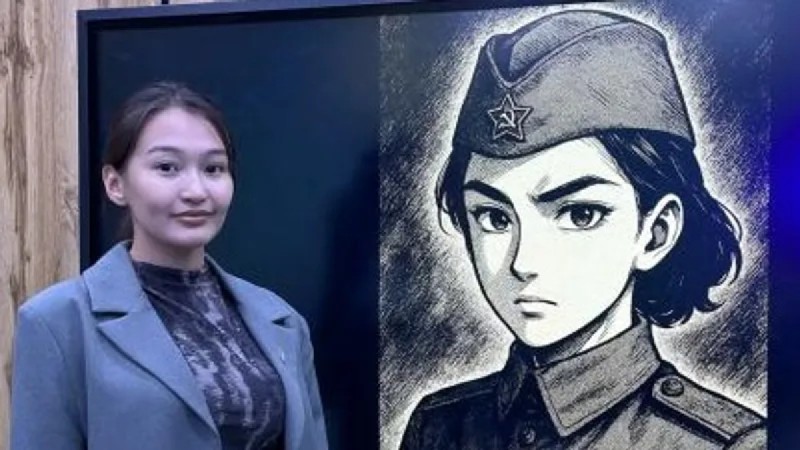 Комикс об Алие Молдагуловой с помощью искусственного интеллекта создала актюбинская студентка