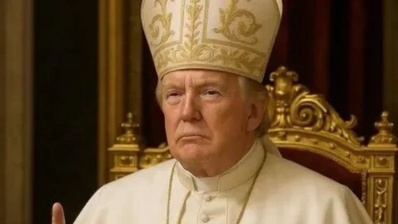 "Папа-Трамп": президент США опубликовал фото в образе главы Ватикана