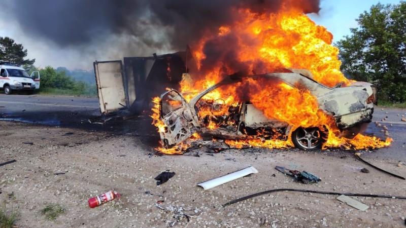 4 человека погибли в ДТП с пожаром возле Петропавловска