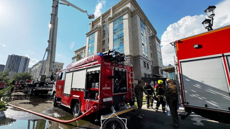 В Астане горел ресторан