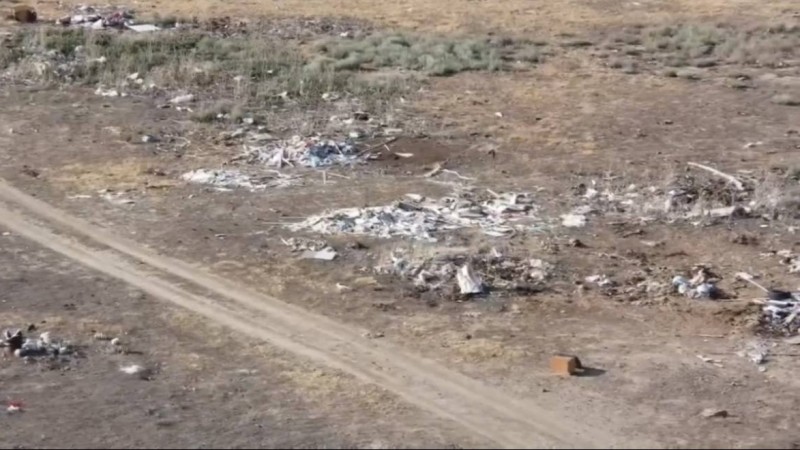В области Улытау выявили 14 несанкционированных свалок с помощью дрона