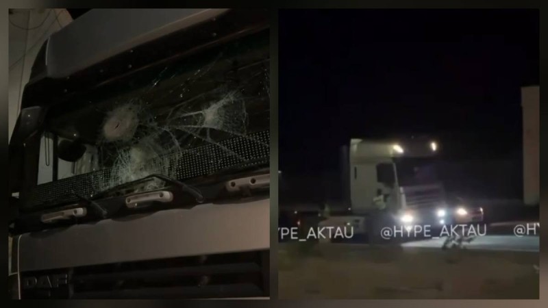 Водитель фуры пытался скрыться от полиции в Мангистауской области