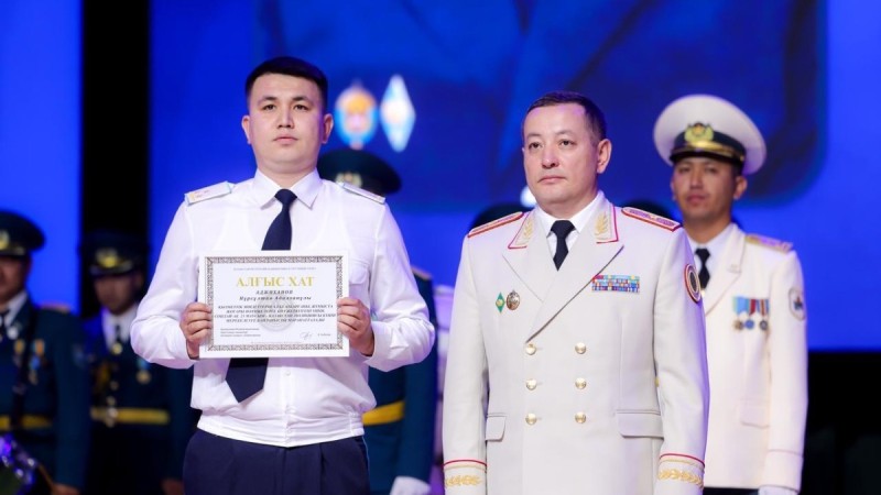 В Шымкенте торжественно отметили День казахстанской полиции