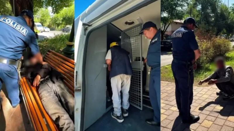Полиция Алматы рассказала куда доставляют бездомных с улиц