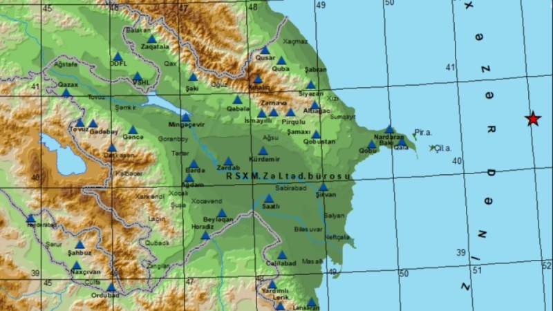 Сейсмологи зарегистрировали землетрясение в Каспийском море