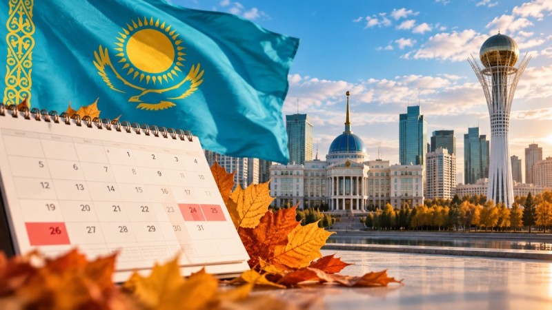 Как отдыхаем в октябре 2026 года в Казахстане: сколько будет выходных на День Республики