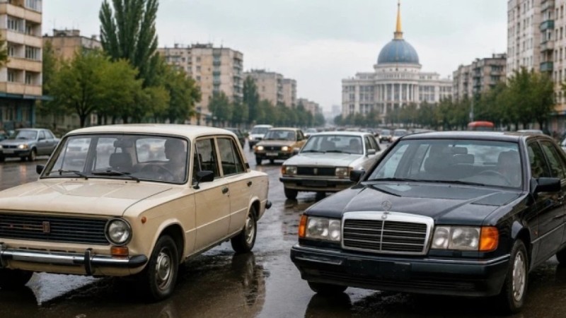 От "Жигулей" до Mercedes: на каких автомобилях ездили казахстанцы в 1990-е годы